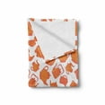 thumbnail image 2 of Tea Soft Flannel Fleece Blanket, Old Fashioned Classic Ornament Teapots Ceramic Antique Teatime Beverage Pattern, Cozy Plush for Indoor and Outdoor Use, 70" x 90", Orange Rust White, by Ambesonne, 2 of 6