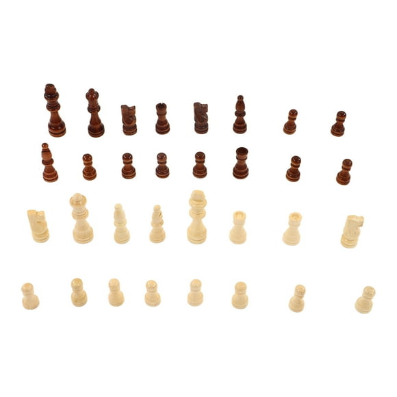FYBTO Chess Pieces Only 91mm King Height 32PCS Two Colors Chess Game Pawns for Home Party-090501