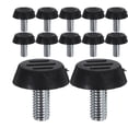 thumbnail image 5 of WEUVEB Adjustable Black Patio Furniture Leg Levelers, 16 Pieces for Furniture and Appliances Stability, 5 of 8