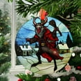 thumbnail image 2 of Krampus: Ornament Style Wall or Window Hanging, 2025, Holiday Decoration, Seasonal Keepsake Gift, Unique Collectible, Window Hanging, Home Decor 2025, Holiday Decoration, Seasonal, 2 of 5