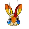 thumbnail image 2 of Easter Bunny Suncatcher Window Hanging | Stained Glass Style Acrylic Farm Ornament for Home Decor | Garden Window Decoration Gift for Easter and Spring, 2 of 7