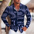 thumbnail image 1 of Nuevas camisas de manga larga de moda para hombres, camisas casuales con estampado de rayas claras, blusas de manga larga con botones para hombres, ropa de alta calidad para hombres, 1 of 6