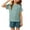 Green, variant on Cethrio Girls' Pajama Sets Short Sleeve, Casual 2 Piece Summer Breathable Girls' Sleepwear Pink Size 14-16
