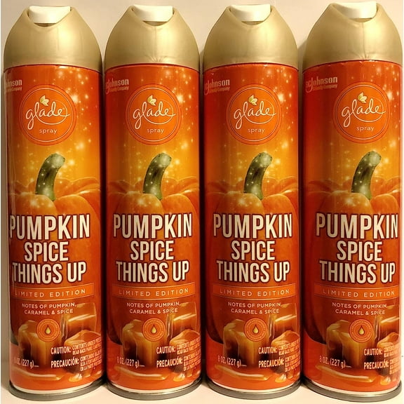 Air Freshener Spray - Pumpkin Spice Things Up - Holiday Collection 2020 - Net Wt. 8 OZ (227 G) Per Can - Pack Of 4 Cans