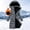 Gray, variant on Women's Long Warm Winter Puffer Jacket Lightweight Fashions Down Coats Fleece Lined Parka Gray Size S