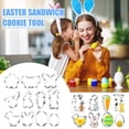 thumbnail image 7 of Lttoisl Stainless Steel Easter Cookie Cutters, 3.1 inch Bunny & Egg Shapes, for Spring Baking and Family Crafting, 7 of 7