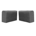thumbnail image 2 of Sofa Armrest Cover Jacquard Stretch Armchair Slipcover Furniture Protector for Recliner Loveseat Couch Arm Protector - dark gray, 2 of 8