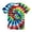 Multicolour11308, variant on HAYIMI Kids T-Shirts Tie Dye T Shirt For Boys O-Neck Short Sleeve Gradient Casual Lovely Tee