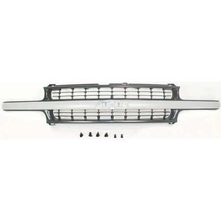 Grille Assembly for 2000-2006 Chevrolet Tahoe Shell and Insert with Gray Center Bar