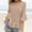 Khaki womens top dressy casual, variant on Summer Saving Wycnly Womens Tops Dressy Casual Plus Size Lightweight Cotton Linen Flowy Ruffle Hem Tees Shirts Summer Elbow-Length Round Neck Tops Solid Blouse Khaki XXXXXL