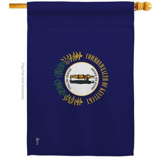 Americana Home & Garden H140518-BO 28 x 40 in. Kentucky American State House Flag with Double-Sided Horizontal Decoration Banner Garden Yard Gift