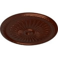 thumbnail image 3 of 36"OD x 1 1/2"P Juniper Ceiling Medallion (Fits Canopies up to 7"), Hand-Painted Antique Copper, 3 of 5