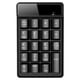 thumbnail image 1 of Cateissary Teclado numérico con cable, 19 teclas, resistente al agua, mecánico, resistente al desgaste, portátil, recargable, con teclado Juegos de teclado y mouse para computadora, 1 of 6