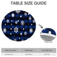 thumbnail image 6 of Blue Christmas Snowflake Pattern Round Fitted Tablecloth with Elastic Edge,Dining Table Cover Waterproof,Outdoor Round Tablecloth for Camping,Dining,Indoor and Outdoor, 6 of 7