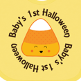 thumbnail image 4 of Inktastic First Halloween Candy Corn Boys or Girls Baby Bib, 4 of 4