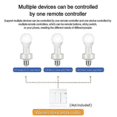 thumbnail image 4 of Ewelink Slampher E27 Smart Light Bulb Socket Adapter Bases Ewelink App Control, 4 of 5