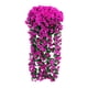 thumbnail image 2 of Cesta de flores colgante de glicinia artificial – Guirnalda de orquídea de seda violeta falsa para decoración de paredes y puertas, arco de boda, decoraciones para el hogar y el jardín, 2 of 6