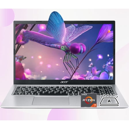 acer Aspire 3 Premium Laptop with Backlit Keyboard | AMD Ryzen 7 7730U CPU | 15.6 FHD IPS Display | 64GB RAM | 4TB PCIe SSD | Type-C | Wi-Fi 6 | Sleek & Portable | Windows 11 Pro