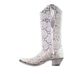 thumbnail image 4 of Corral Boots Womens Snakeskin Pull On Snip Toe Cowboy  Mid Calf Dress Boots, 4 of 5