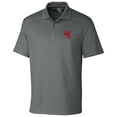 thumbnail image 2 of Men's Cutter & Buck Steel Western Kentucky Hilltoppers DryTec Genre Textured Solid Polo, 2 of 3
