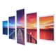 thumbnail image 5 of Pintura De Paisaje ANGGREK Lienzo Sin Marco 5PCS para Baño Sala De Estar Dormitorio, 5 of 8