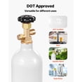 thumbnail image 6 of VEVOR CO2 Tank, 2.5 lbs New Aluminum Alloy Cylinder, CO2 Air Tank with Light Gray Spray Coating, CGA320 Valve & Adjustable Pressure, DOT Approved Cylinder for Draft Beer Dispensing and Soda Maker, 6 of 9