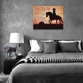 thumbnail image 2 of Rustic Horse Canvas Wall Decor Horse Inspirational Quotes Wall Art for Women Girl Ride Horse Picture Framed Print Painting Modern Home Artwork Horse Gifts Decor for Girl Bedroom Bathroom 16"x12", 2 of 6