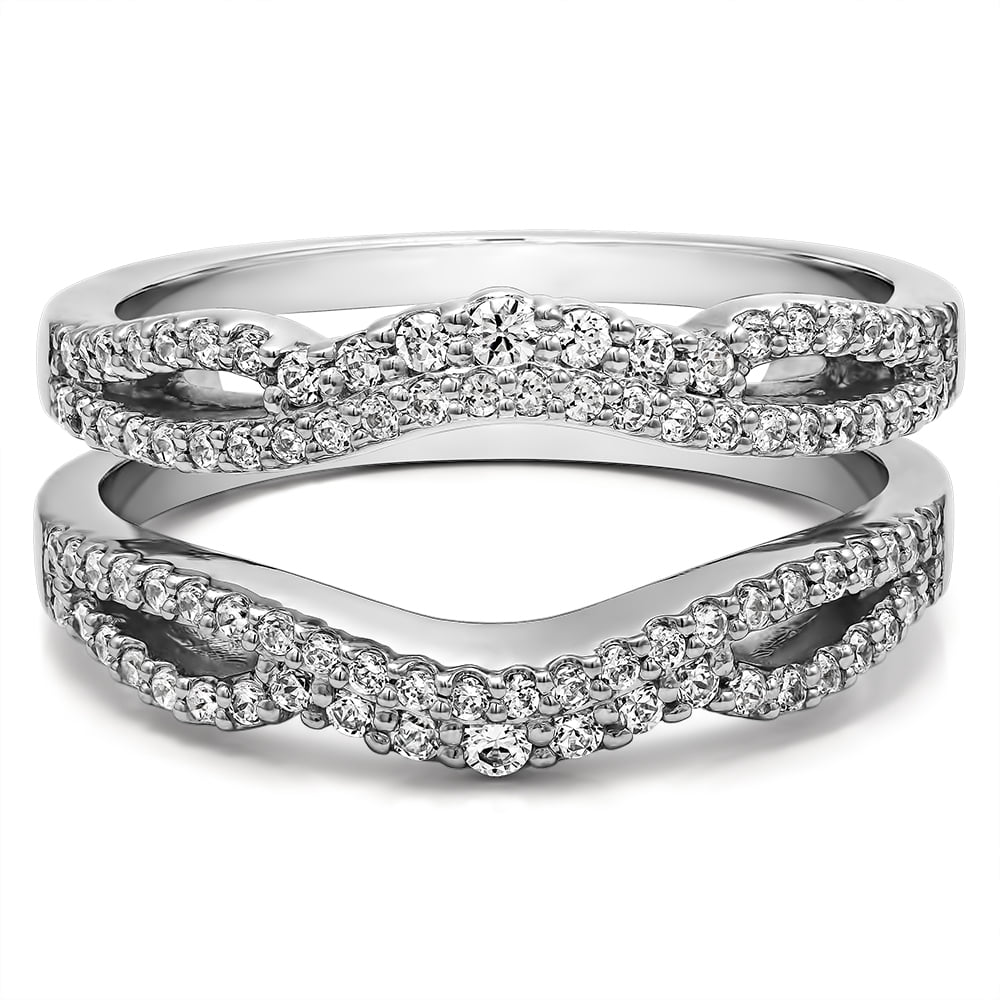 TwoBirch TwoBirch 0.49 Ct. Double Infinity Wedding Ring