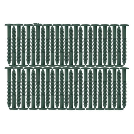 

Window Shutters Panel Peg Lok Pin Pegs Screws Spikes Fasteners 3 inch 60 Pack (Forest Green) Exterior Vinyl Shutter Hardware Strongest Made in USA