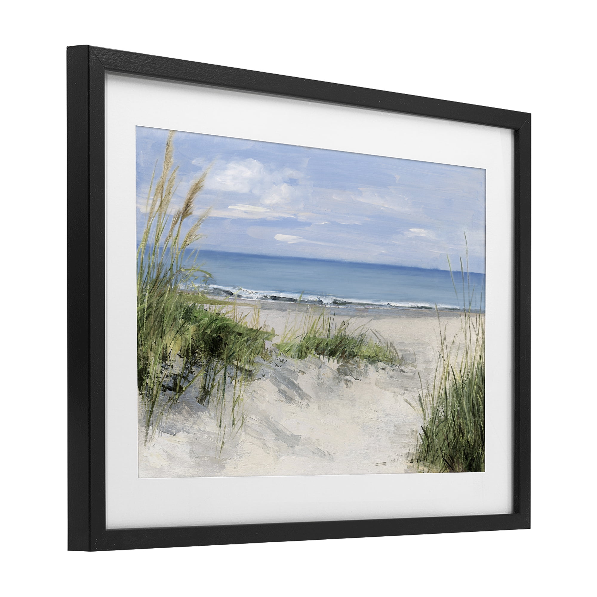 Stupell Industries Tall Grasses by Beach Coast Black Framed Print Under Glass, design by Sally Swatland