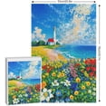 thumbnail image 2 of Puzzles for Adults 1000 Pieces Landscape Ocean Lighthouse Summer Beach Puzzles, Nature Jigsaw Puzzles for Adults, Landscape Challenging Puzzles for Adults and Families, 2 of 8