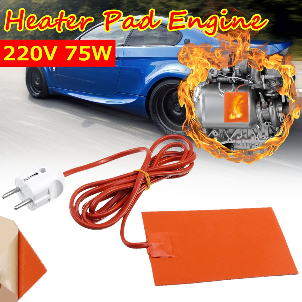 US /EU Plug Silicone Heater Pad Car Battery Heater Pad Engine Block