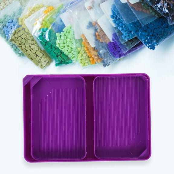 WASHWEPE 3Pcs Bead Sorting Trays Funnel-Shaped for Jewelry Making Artists Portable Bead Storage