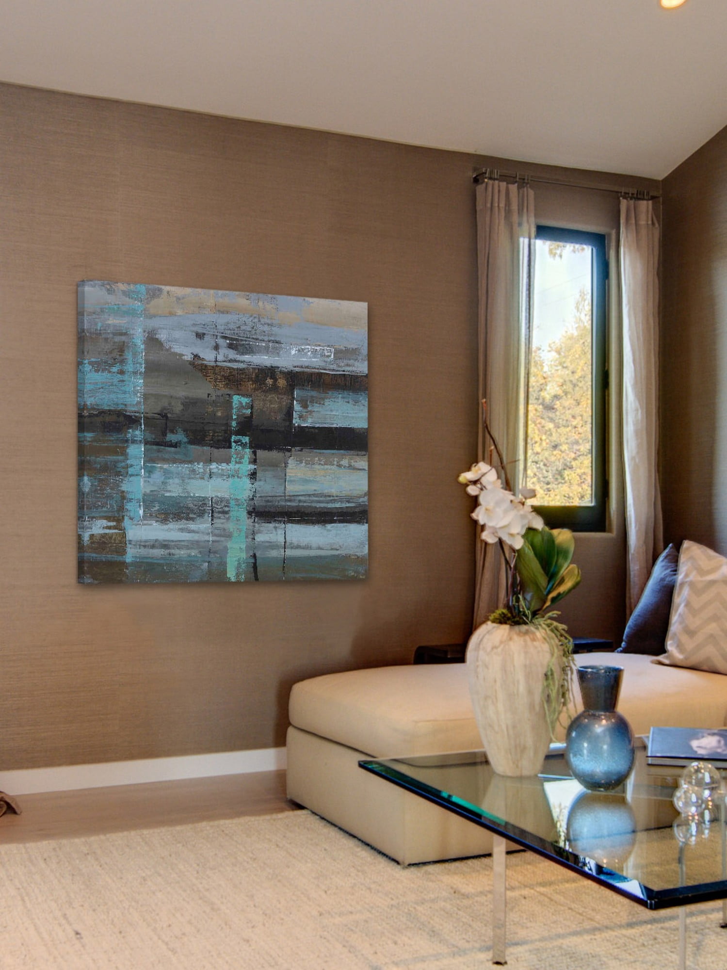 Marmont Hill "Urban Construct" Painting Print on Wrapped Canvas