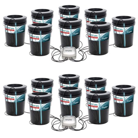 Active Aqua Root Spa 5-Gallon 8-Bucket Deep Water Culture System (2 Pack)