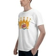 thumbnail image 5 of Burger King Logo Men'S Basic Short Sleeve T-Shirt Vogue White Large, 5 of 8