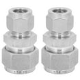 thumbnail image 1 of Daboolka Adaptador de tubo de compresión de 2 piezas Unión reductora de virola doble de acero inoxidable 304 recta Ф1/2-Ф3/4, 1 of 8