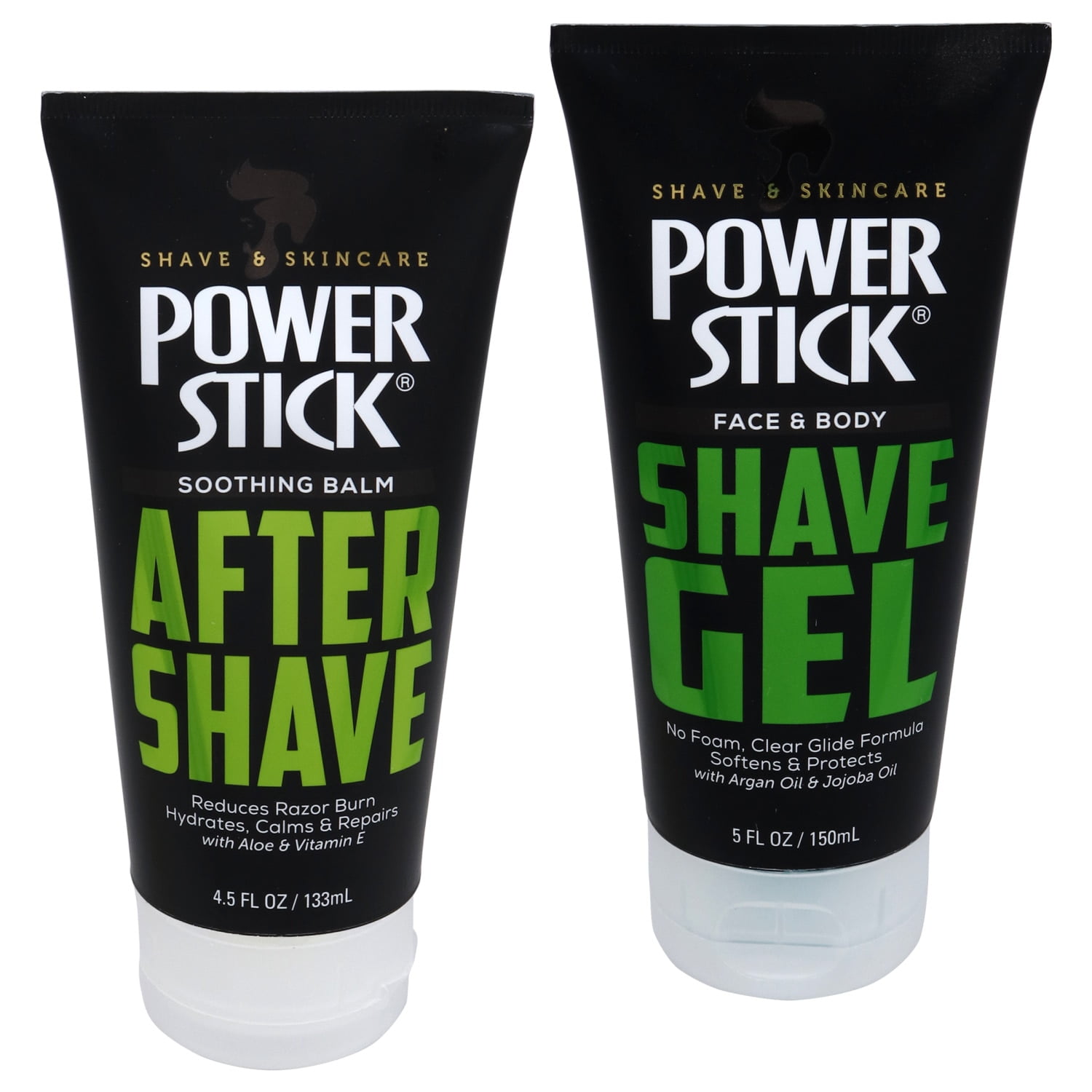 Shaving cream Face & Body Shave Gel and After Shave Smoothing balm 2 Pack