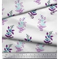 thumbnail image 3 of Soimoi Rayon Fabric Leaves & Floral Block Fabric Prints by Yard 42 Inch Wide, 3 of 4