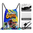 thumbnail image 4 of Stumble Guys Pattern Drawstring Bags Backpack Bag Cute Colorful Drawn Prints Drawing Sport Gym Sack Drawstring Bag String Bag Yoga Bag for Men Women Boys Girls, 4 of 5