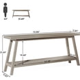 thumbnail image 5 of Tribesigns Farmhouse Console Table, 70.9 inches Extra Long Console Table for Entryway, Hallway, Living Room, Grey, 5 of 6