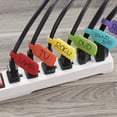 Wire Color Code Pu Multicolor Write-On Cable Labels, Color-Coded Cord Tags for Wire ...