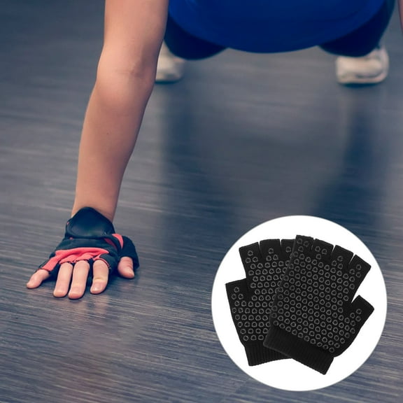 Pretyzoom Sports Gloves Women Yoga Gloves Cotton Sweat Absorption Women Fitness 1 Pair