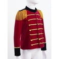 thumbnail image 4 of JanJean Kids Girls Boys Drum Major Costume Marching Band Uniform Halloween Christmas Carnival Red B 10, 4 of 7