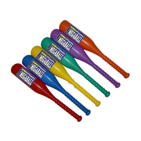- Champion Sports Rhino Megaball Bat Plastic Assorted Colors Set Of 6