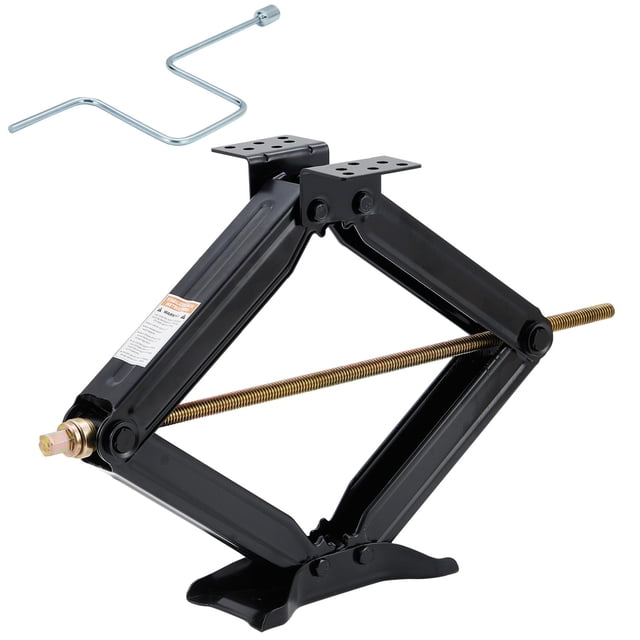 EDTara Portable 24" Scissor Jack for RV and Cars, 7500 lbs Max Load, Sturdy Leveling Stabilizer with Handle, Durable Steel Construction