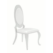 Coaster Company Antoine Hollywood Glam Dining Chair Set of Two, White