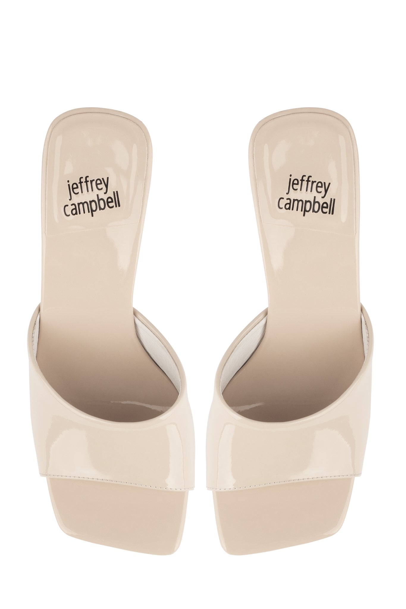 nude slide heels