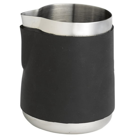 Rattleware 20 oz Stainless Steel Latte Art Pitcher Handle-Free with Silicone Sleeve, Model 27220