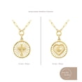 thumbnail image 4 of Jewelry Atelier Gold Filled Medallion Coin Necklaces for Women Trendy – 14K Gold Filled Necklace with Adjustable Length Water and Tarnish Resistant Statement Necklace – Gold Necklace Round Pendant for, 4 of 6
